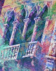 Paintings - GOLDEN CURTAIN - VENICE