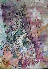 Works On Paper - OCEAN - FONTANA DI TREVI - ROMA